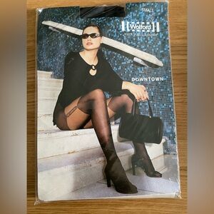 Wolford Black Downtown Sheer Tights